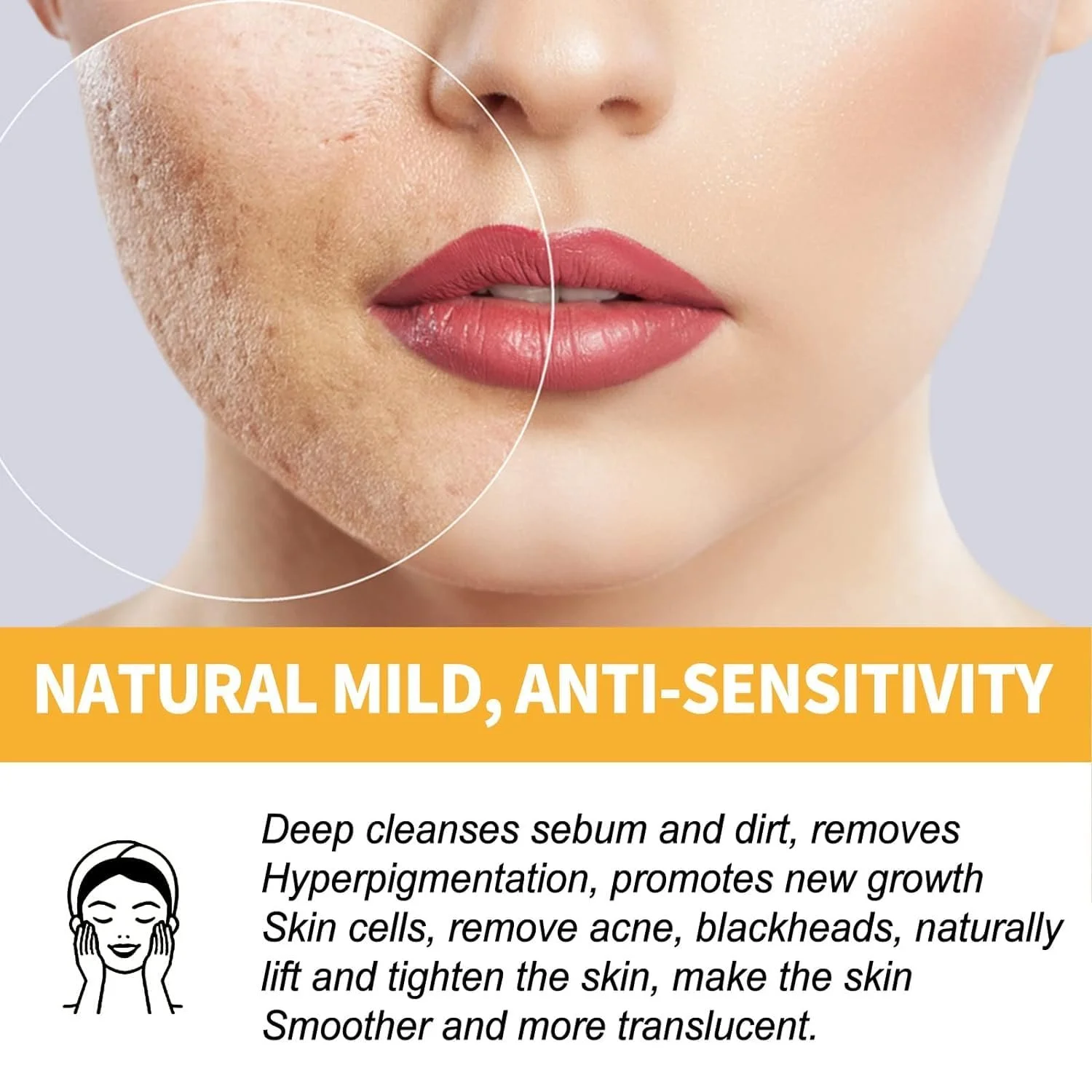 Маска для обличчя Taphet Glow Tulip Honey Tearing, 60 г, фото №4