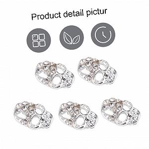 Наклейки для ногтей Стразы Саморезы Набор 10 шт Белый synthetic.ua - Фото 1