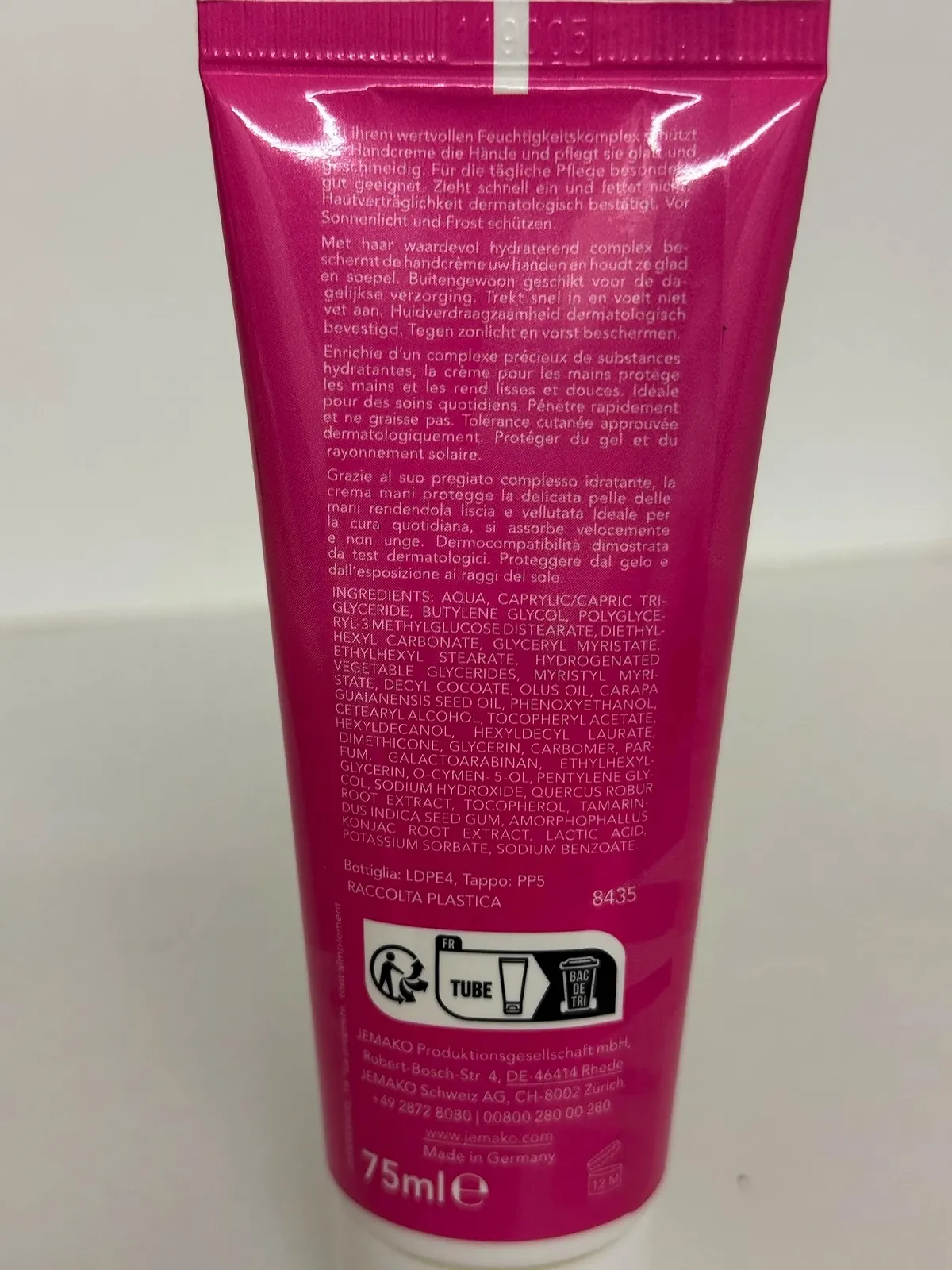 Крем для рук Jemako 75 мл з вітаміном Е, фото №3