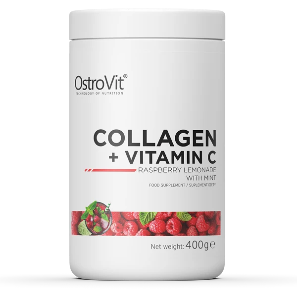 Коллаген Collagen Vitamin C 400g Raspberry limonade with mint, фото №1