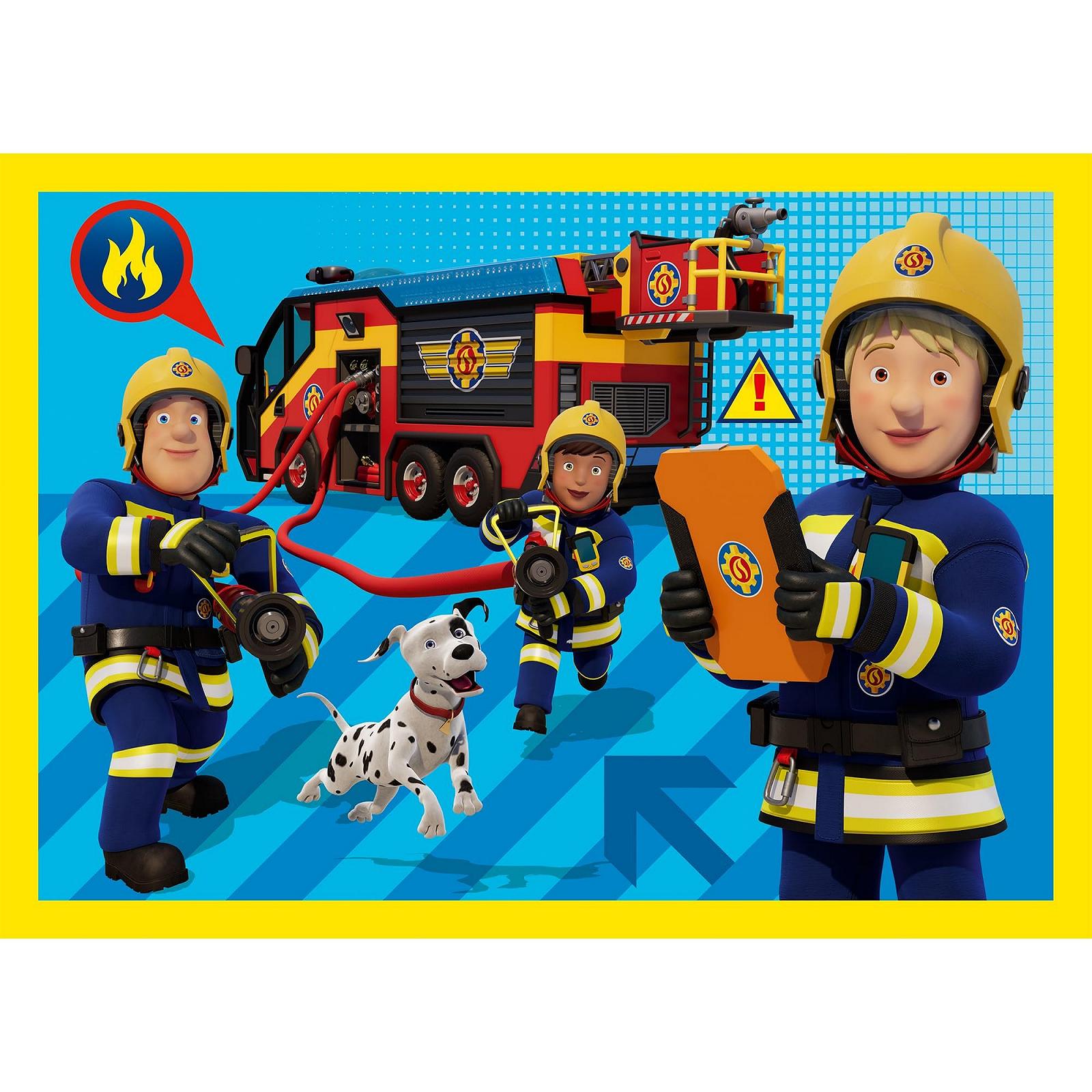 Пазл Trefl Fireman Sam Fireman in Action 4-в-1 35-70 елементів, фото №3