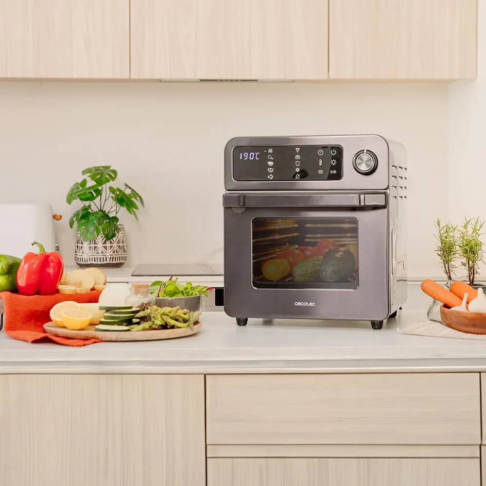 Печь-мультипечь Cecotec Bake&Fry 1500 Touch 15 л 1700 Вт из нержавеющей стали, фото №2 Печь-мультипечь Cecotec Bake&Fry 1500 Touch 15 л 1700 Вт из нержавеющей стали, фото №2