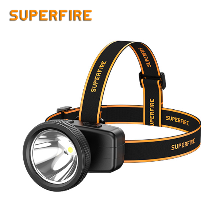 Фонарь налобный аккумуляторный HL55-S SuperFire 300 Lumen IP42, фото №1
