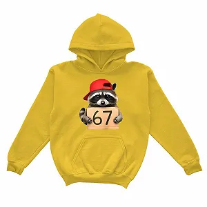 Толстовка з капюшоном для дівчат з графічним принтом і передньою кишенею synthetic.ua - Фото 1