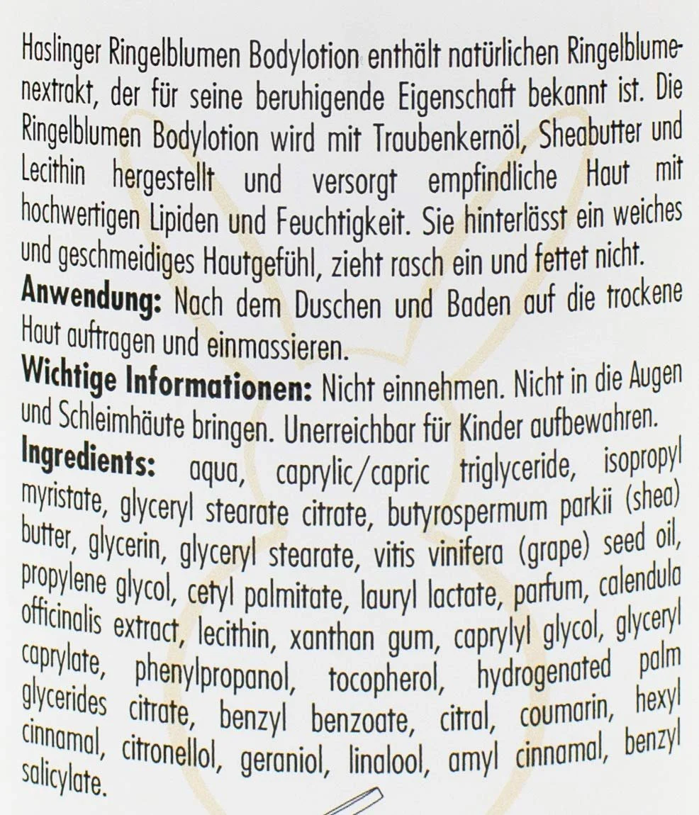Лосьон для тела Haslinger Marigold 200 мл, фото №4