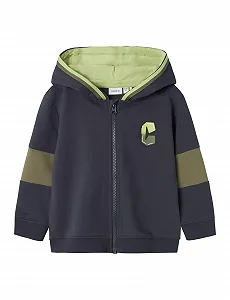 Піджак-толстовка NAME IT для хлопчиків Nmmnormano Nreg Sweat Card Wh Bru - Фото 1