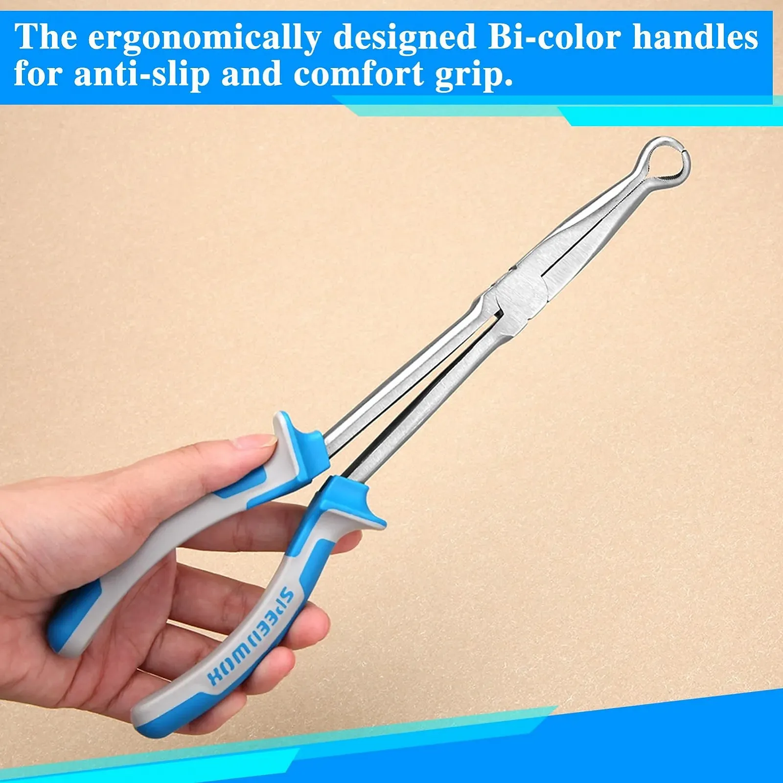 Плоскогубцы SPEEDWOX с длинными ручками для шлангов 27,94 см, плоскогубцы для свечей зажигания, плоскогубцы для хомутов шлангов, инструменты для автомобиля, инструмент для снятия колпачка свечи зажигания, плоскогубцы для снятия шлангов, плоскогубцы для топливных шлангов для ремонта автомобильных машин, фото №5 Плоскогубцы SPEEDWOX с длинными ручками для шлангов 27,94 см, плоскогубцы для свечей зажигания, плоскогубцы для хомутов шлангов, инструменты для автомобиля, инструмент для снятия колпачка свечи зажигания, плоскогубцы для снятия шлангов, плоскогубцы для топливных шлангов для ремонта автомобильных машин, фото №5