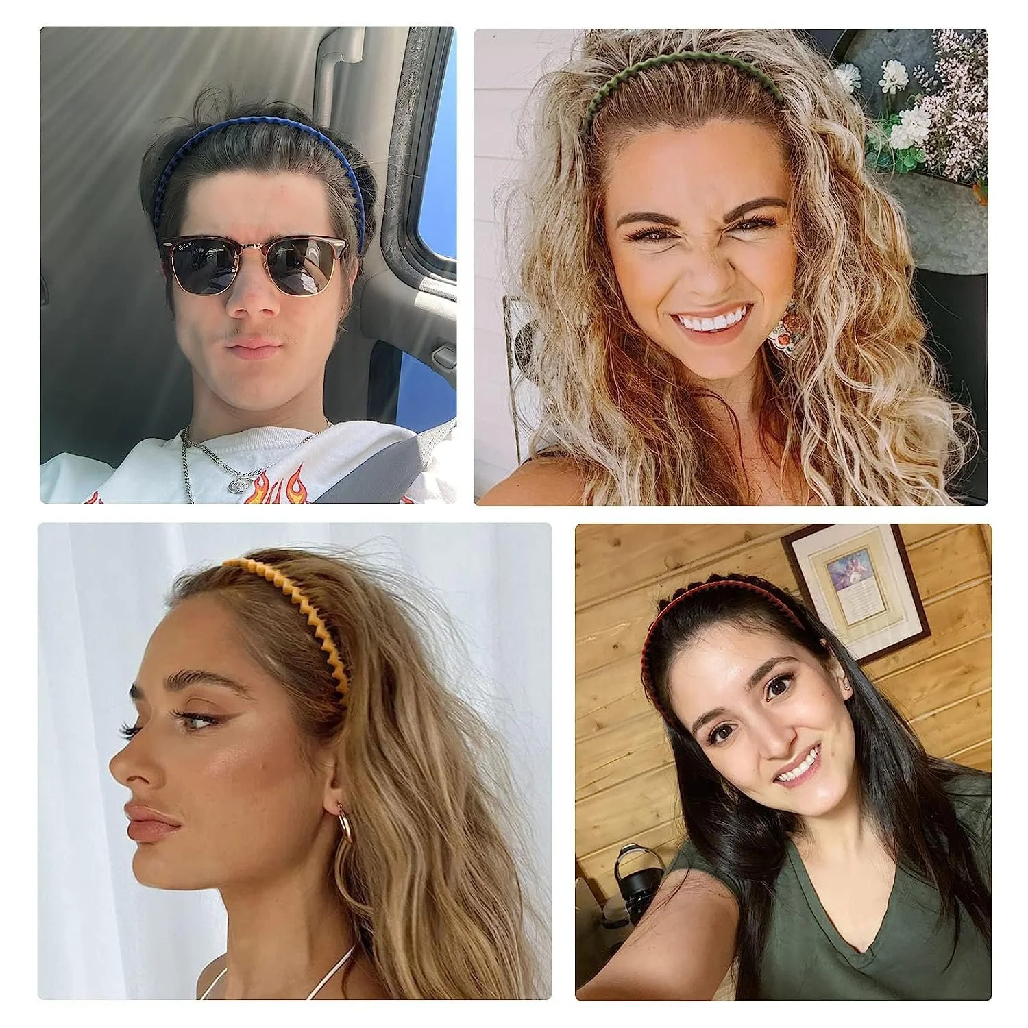 Обруч для волосся Пластик з зубцями, фото №8