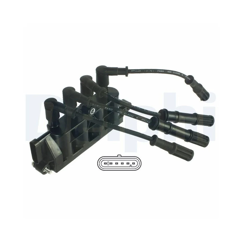 Котушка запалювання DELPHI GN10492-12B1 для ALFA ROMEO FIAT FORD LANCIA HITACHI, фото №1