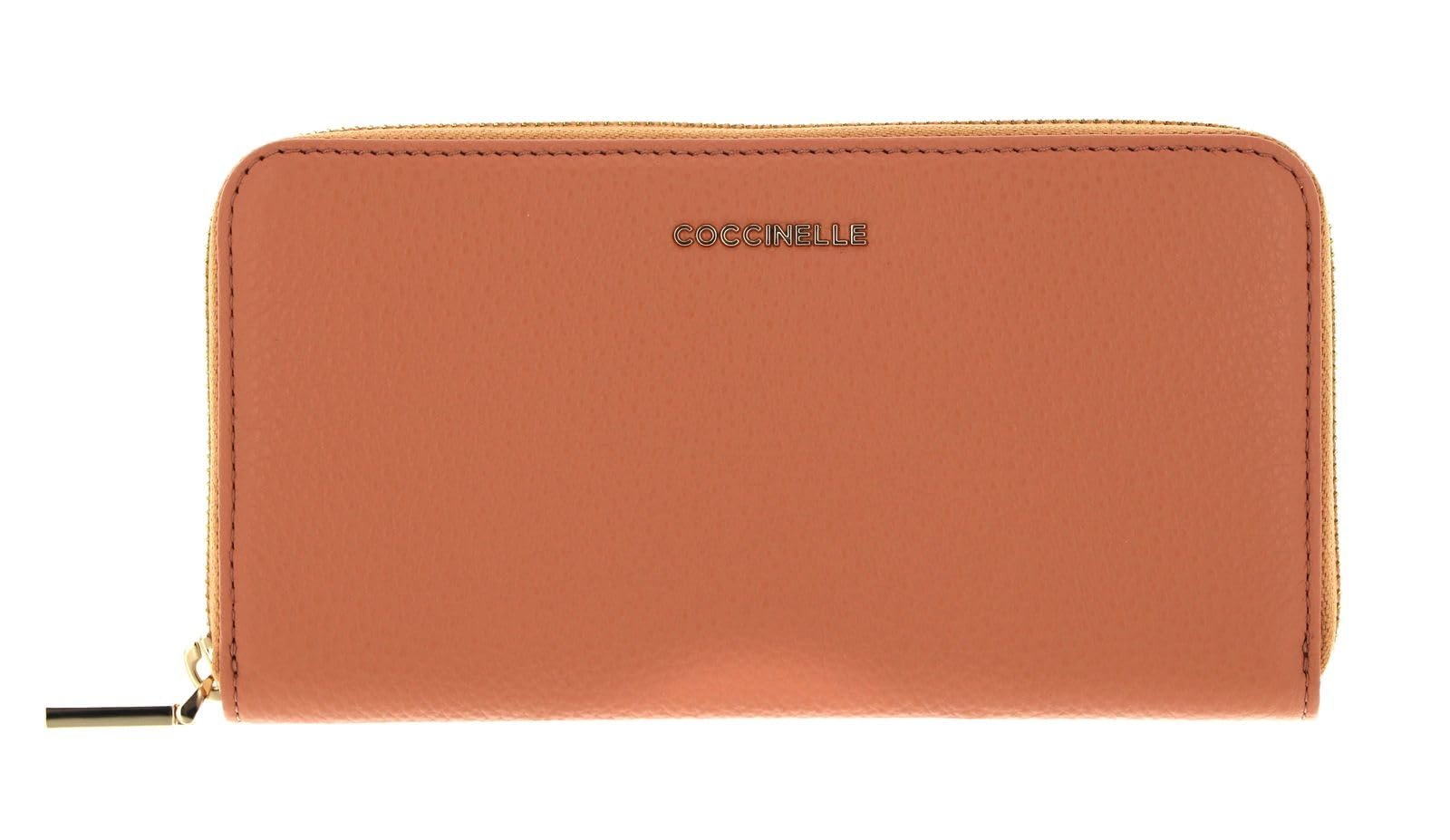 Кошелек на молнии Coccinelle Metallic Soft Кожа Almond Миндальный, фото №3