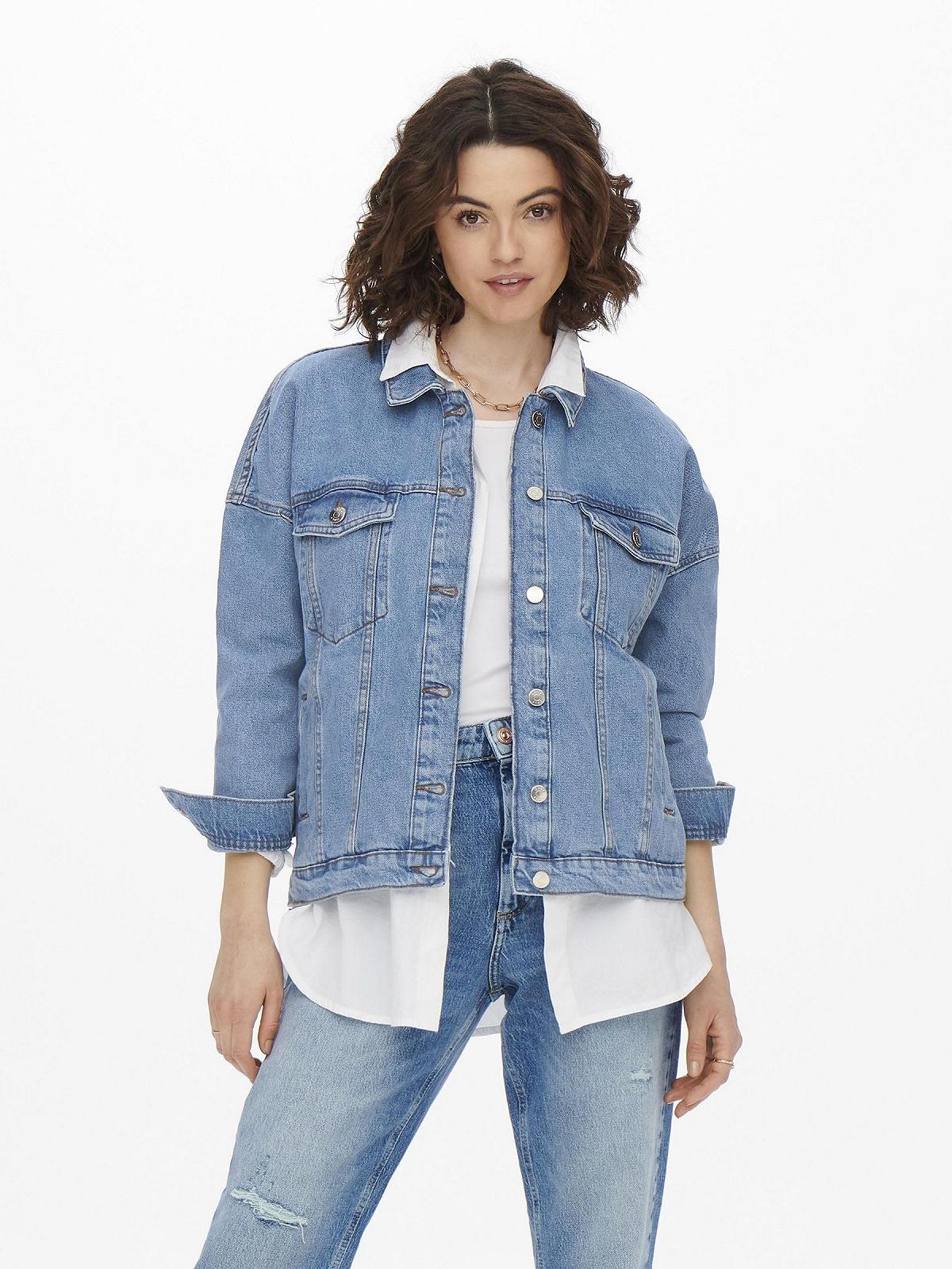 Жіноча Джинсова Куртка ONLY Onlsafe Caroline Oversize DNM Jacket Noos, фото №2