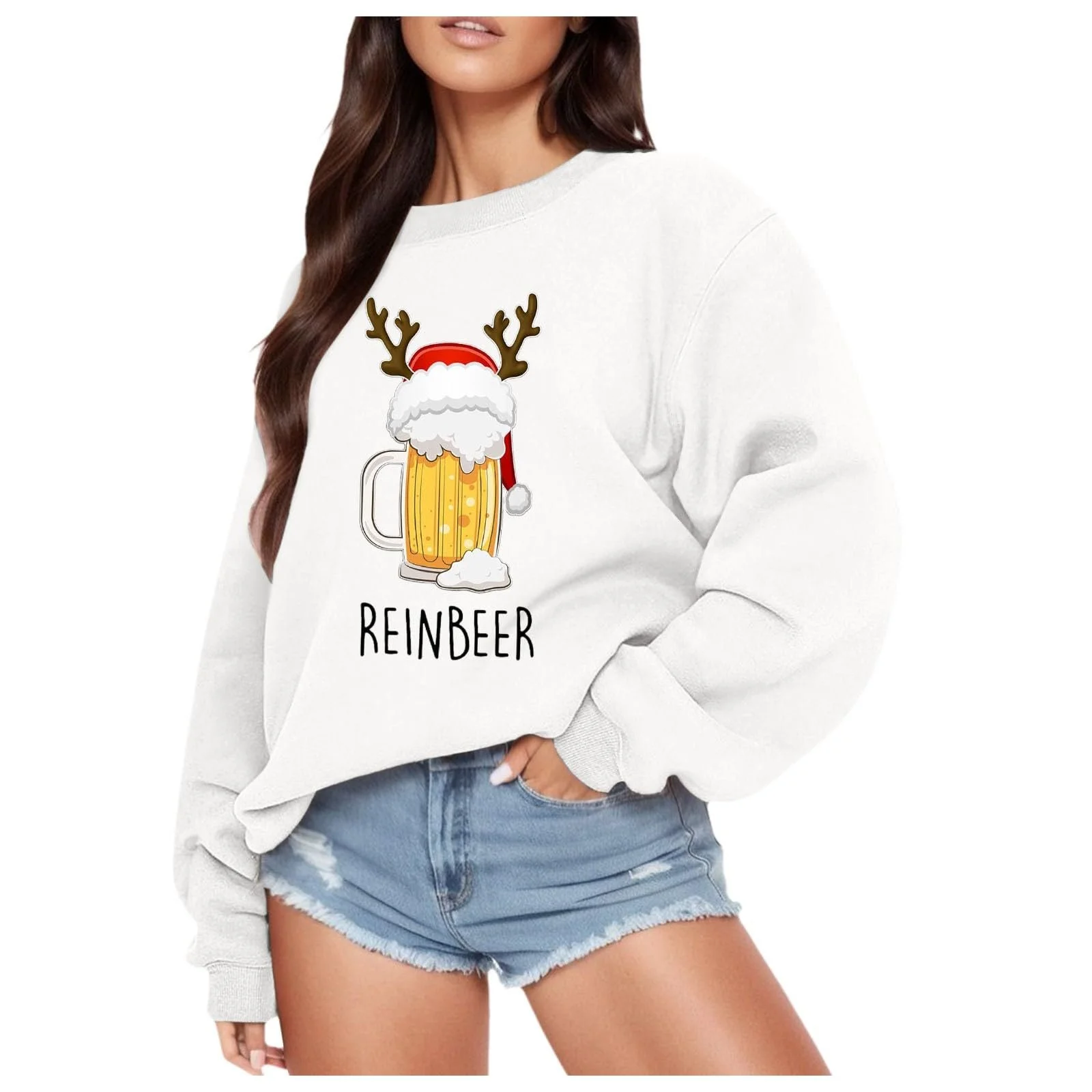 Світшот Різдвяний Жіночий З Різдвяним Мотивом, фото №1