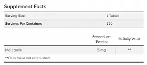 Melatonin 5 mg 120 tabs synthetic.ua - Фото 1