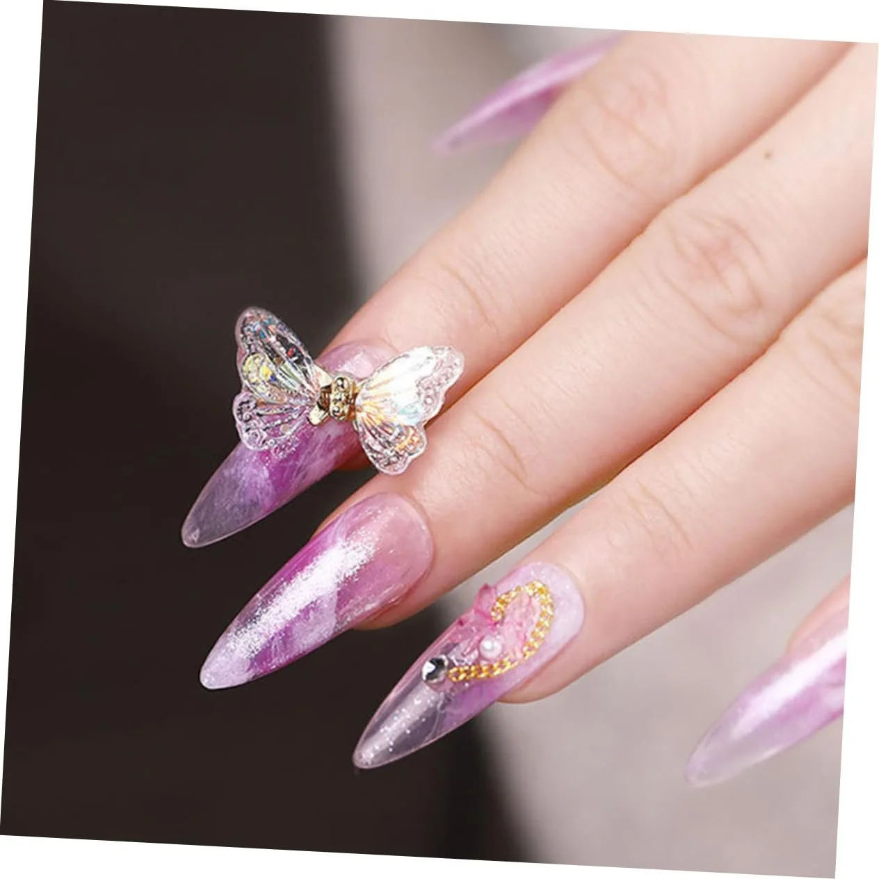 Підвіски Housoutil 4 шт., прикраси для манікюру з DIY-сплаву, аксесуари для дівчат, фото №2