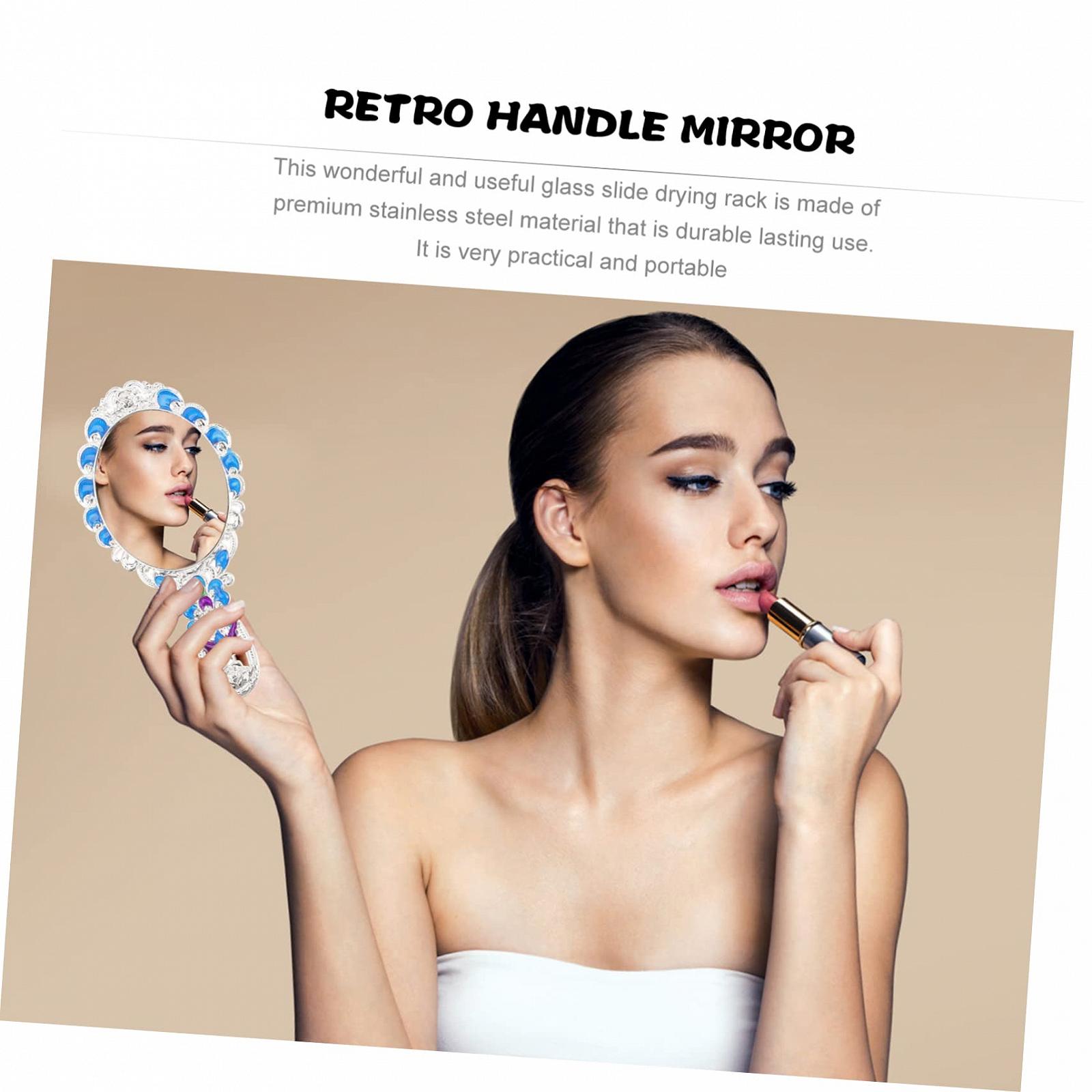 Дзеркало Angoily 3 Sätze Retro-Griffспiegel з гребінцем металеве, фото №3 Дзеркало Angoily 3 Sätze Retro-Griffспiegel з гребінцем металеве, фото №3