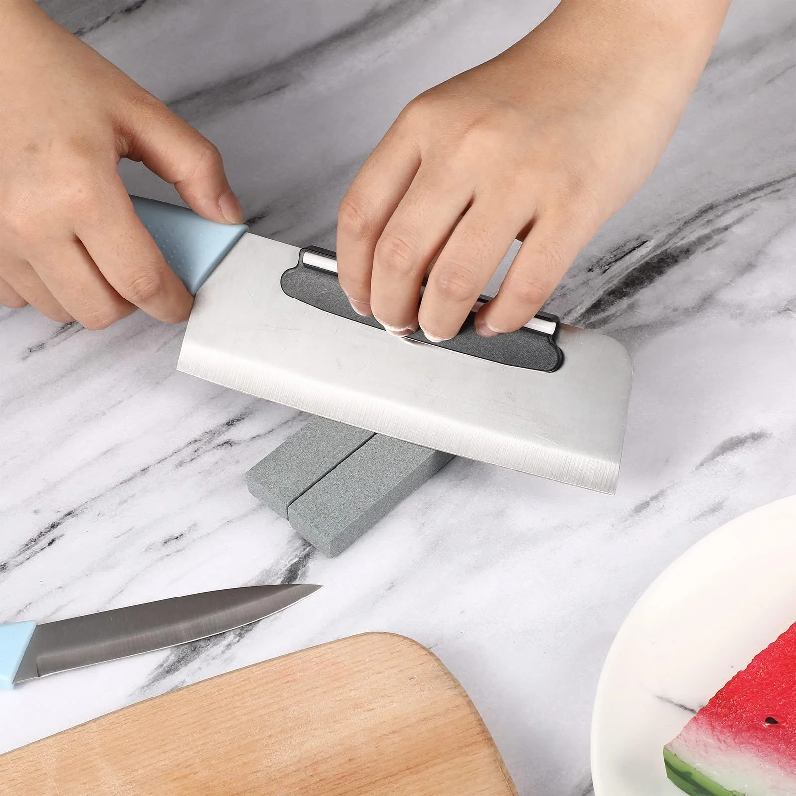 Тримач кута заточування 2 шт. для точильного каменя Чорний, фото №4