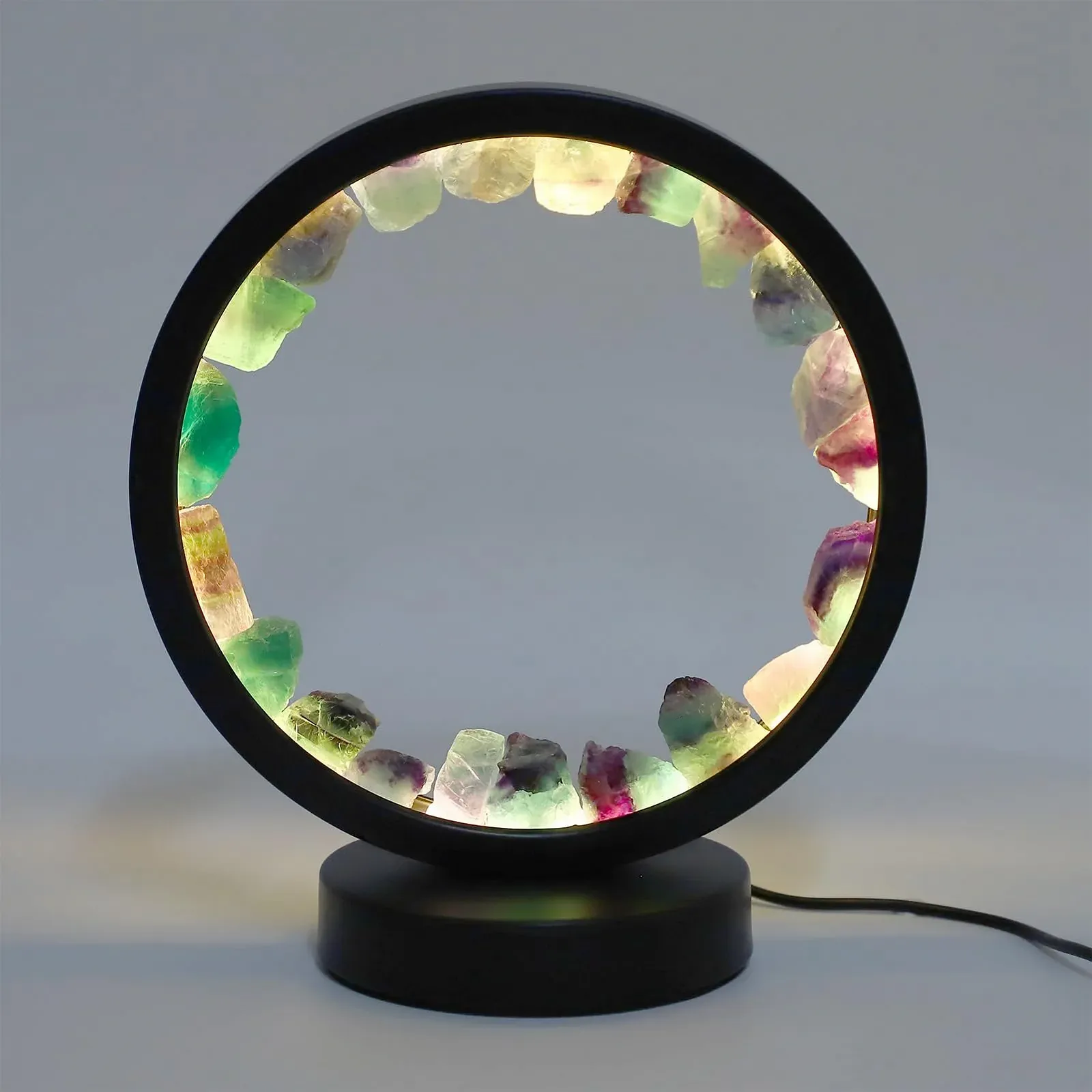 Настільна лампа з кристалів HEEPDD регульовані колірні режими унікальний дизайн, фото №5