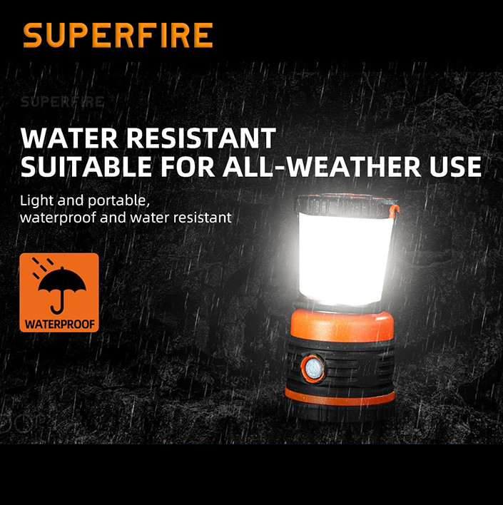Кемпінг-фонар T39 SuperFire 850 Lumen IP45, фото №6