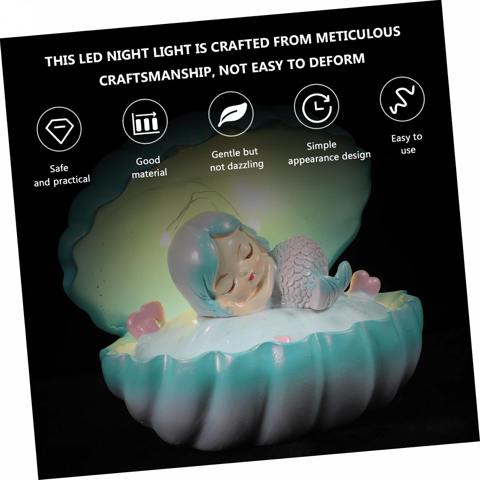 Лампа Housoutil Cute Shell Night Light LED Resin, фото №2 Лампа Housoutil Cute Shell Night Light LED Resin, фото №2