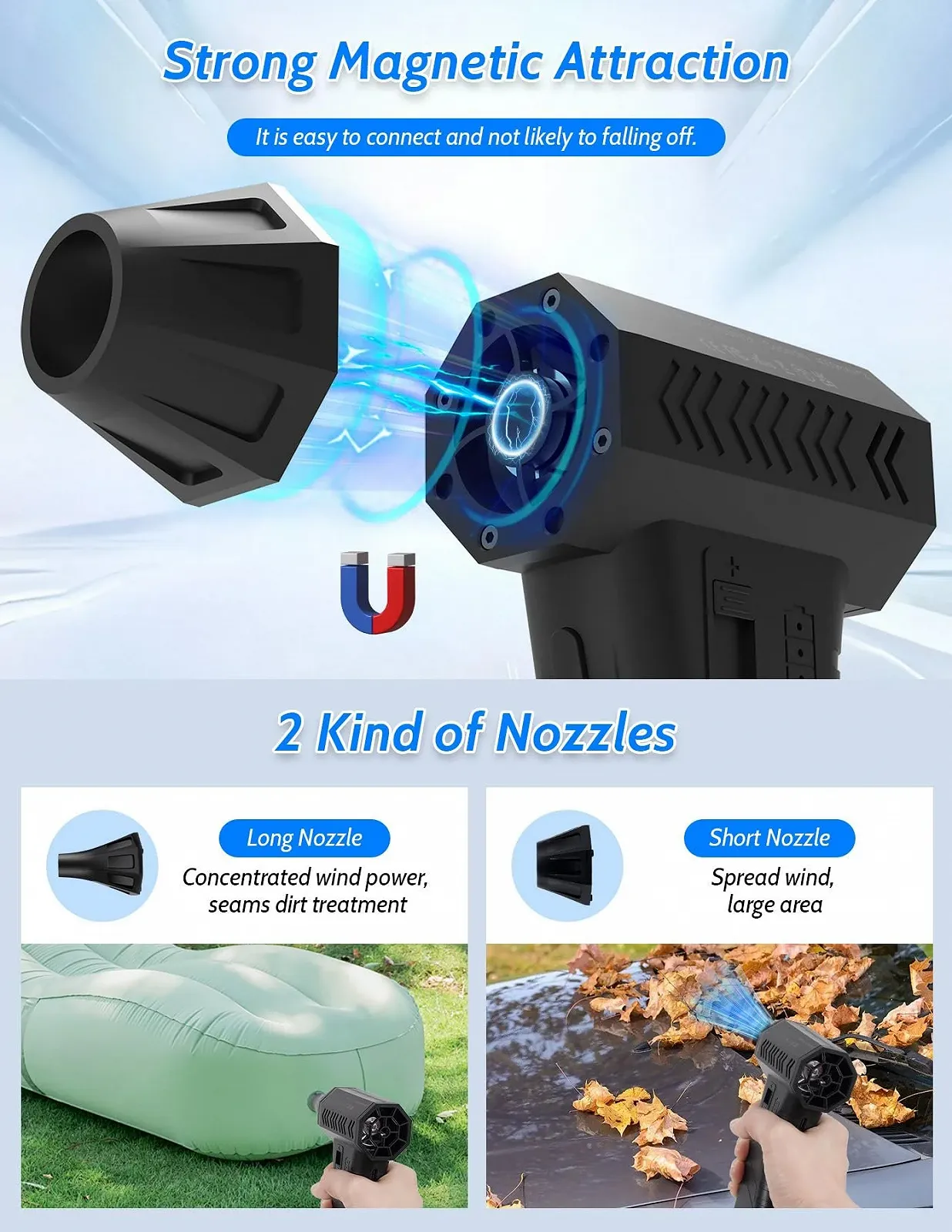 Электрическая воздуходувка LAMA Mini Jet Blower 130000 RPM переносная, фото №6 Электрическая воздуходувка LAMA Mini Jet Blower 130000 RPM переносная, фото №6