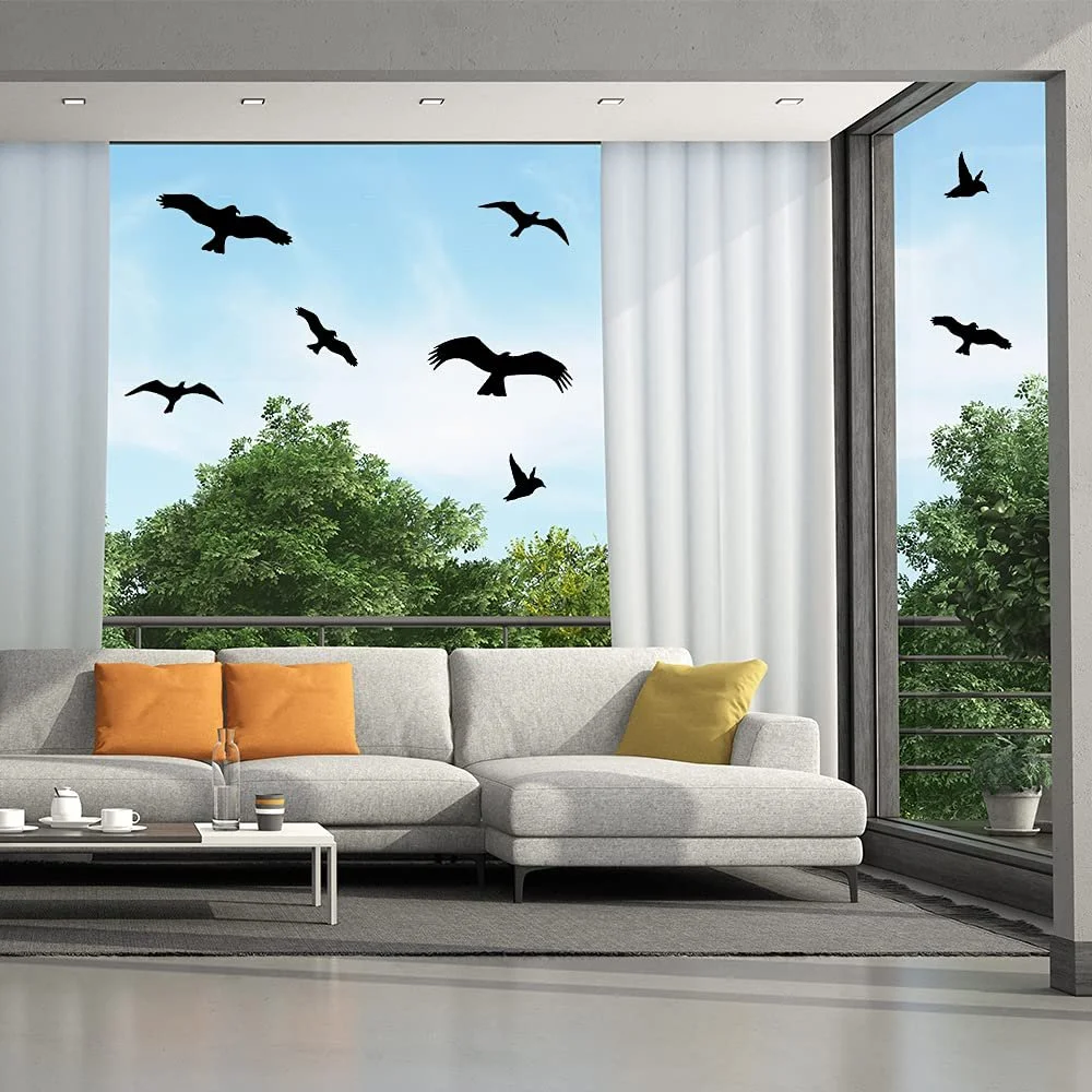 Наклейки на вікна WandSticker4U 40 шт. Птахи Самоклеючі Чорні, фото №4 Наклейки на вікна WandSticker4U 40 шт. Птахи Самоклеючі Чорні, фото №4