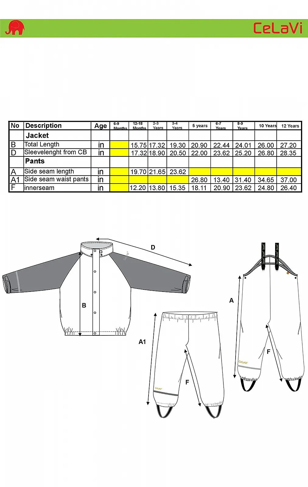 Комплект дождевика Celavi Basic для мальчиков, фото №5
