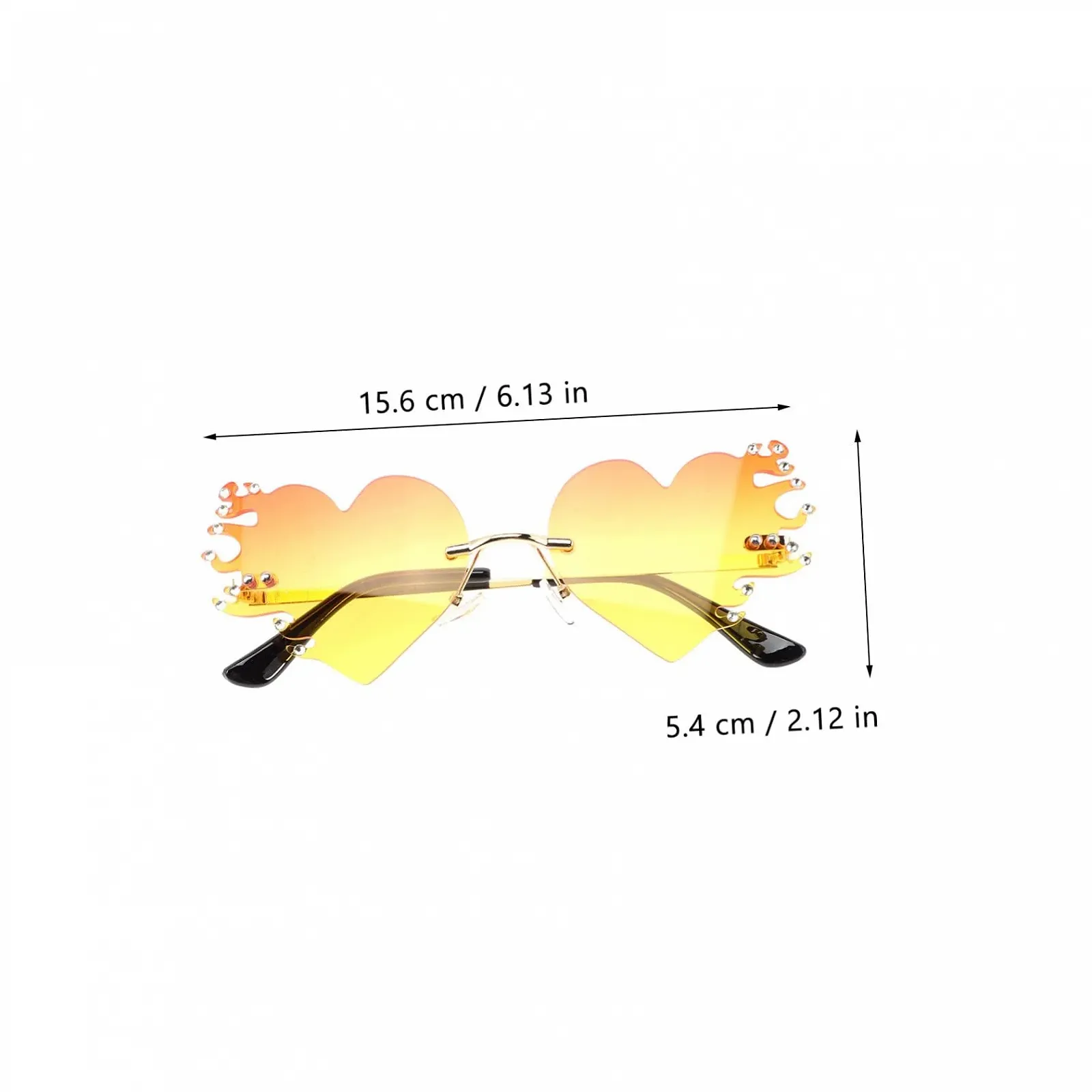 Солнцезащитные очки PACKOVE 4 шт. Огненные, фото №2