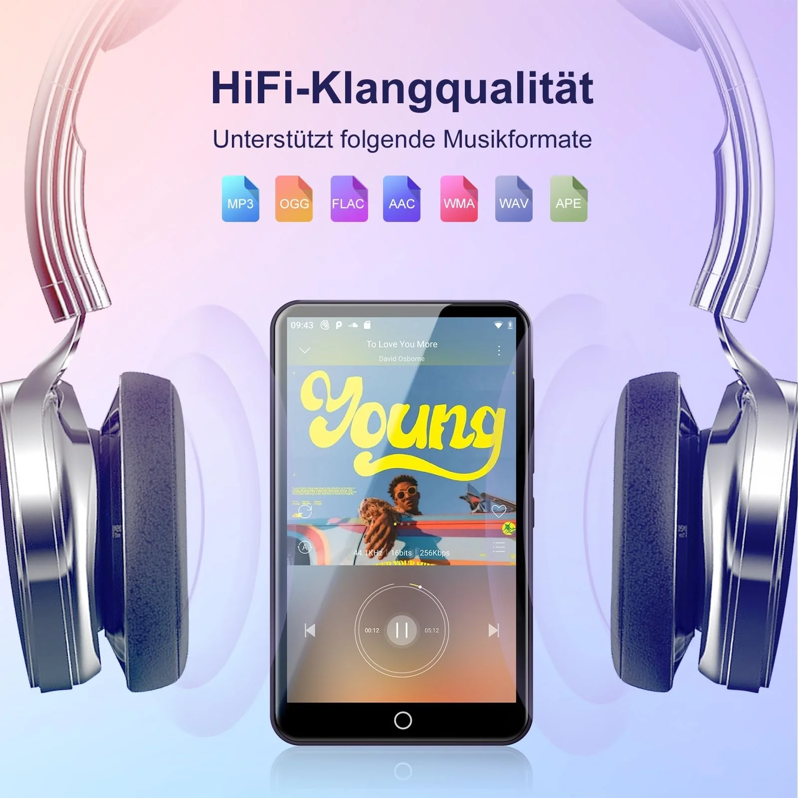 MP3-плеер Fanvace 80GB Фиолетовый, фото №2