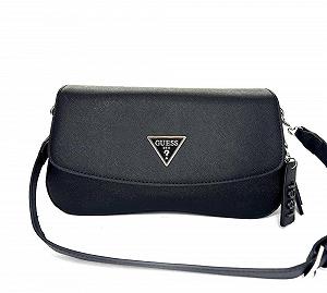 Женская сумка GUESS черная маленькая клатч качественная мини сумочка через плечо гесс - Фото 1