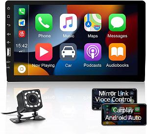 Автомагнітола OiLiehu SH1AM10O / 9" / Сенсорна / Apple CarPlay / Android Auto / Bluetooth / FM / USB / AUX / 1DIN - Фото 1