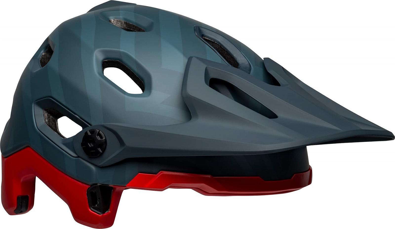 Шлем Bell Downhill MTB Super DH Spherical Prime Matte Blue/Crimson, фото №9