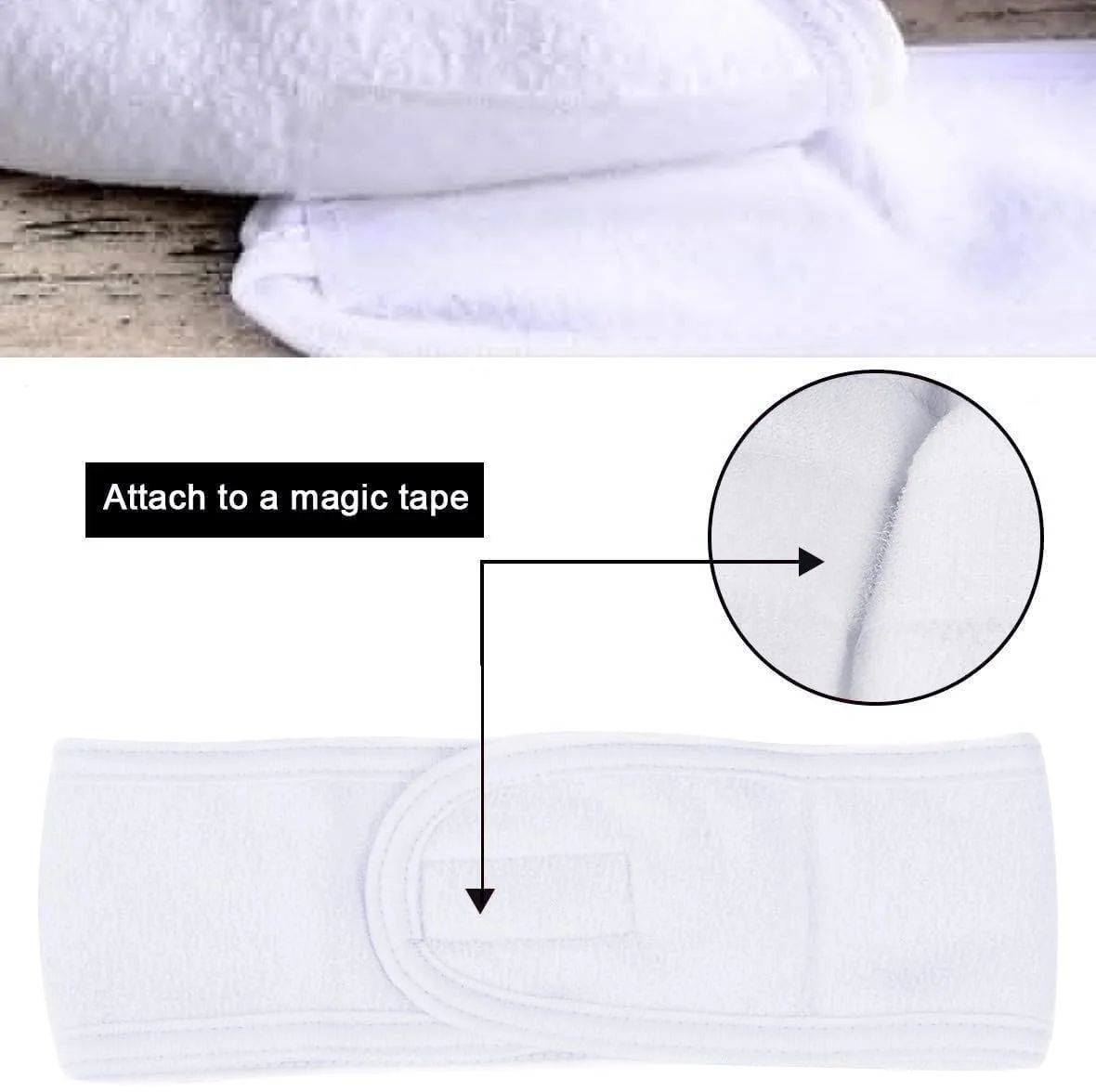 Пов'язка на голову для макіяжу Регульована, фото №2 Пов'язка на голову для макіяжу Регульована, фото №2