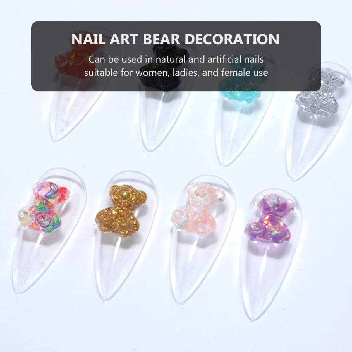 Прикраса для нігтів Ведмідь Symphony FRCOLOR 300 шт., фото №4