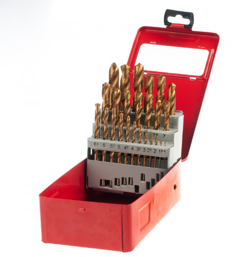 Набір сверлів з титановим покриттям від 1 мм до 13 металів / дерева Drillpro HSS, фото №3