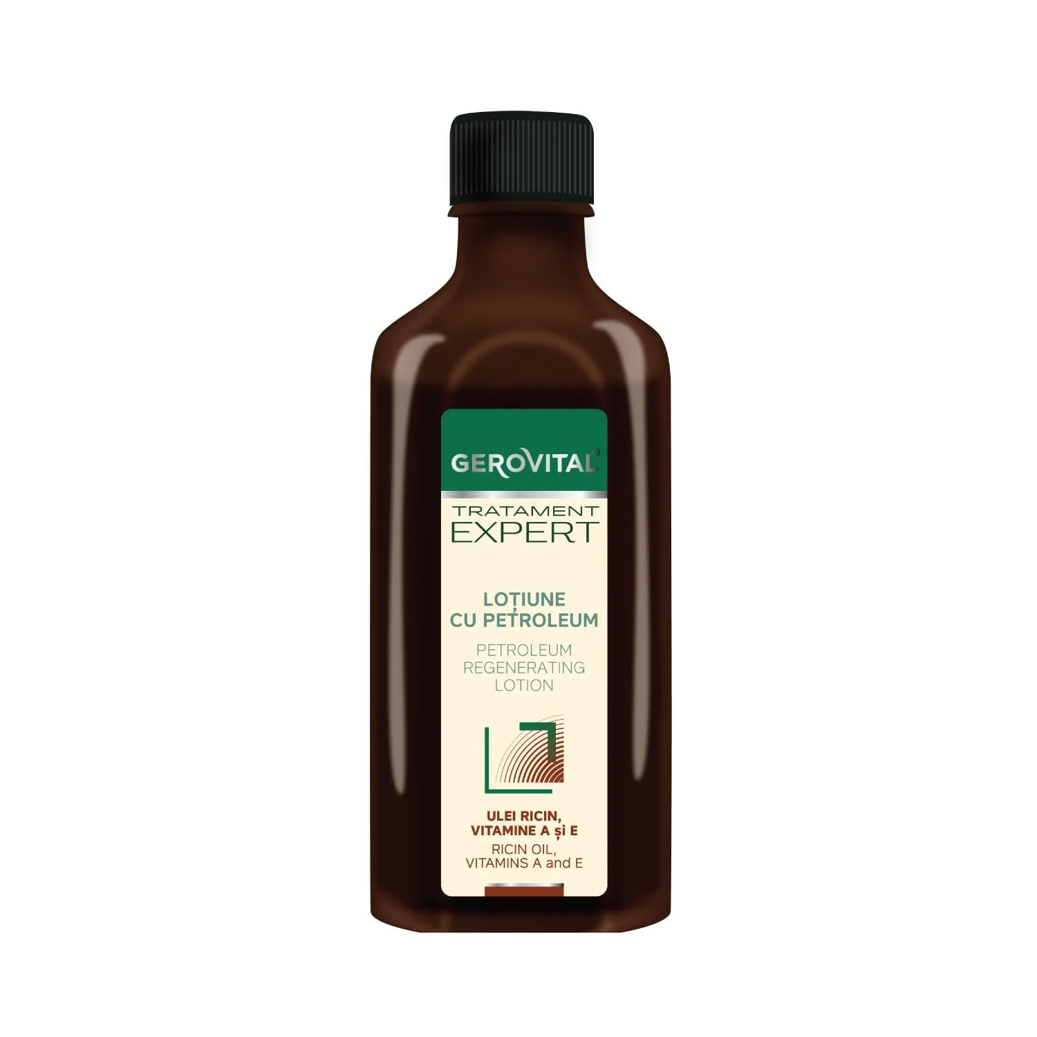 Лосьйон Gerovital Expert Intensive для регенерації волосся з нафтою та рициновою олією 100 мл, фото №1