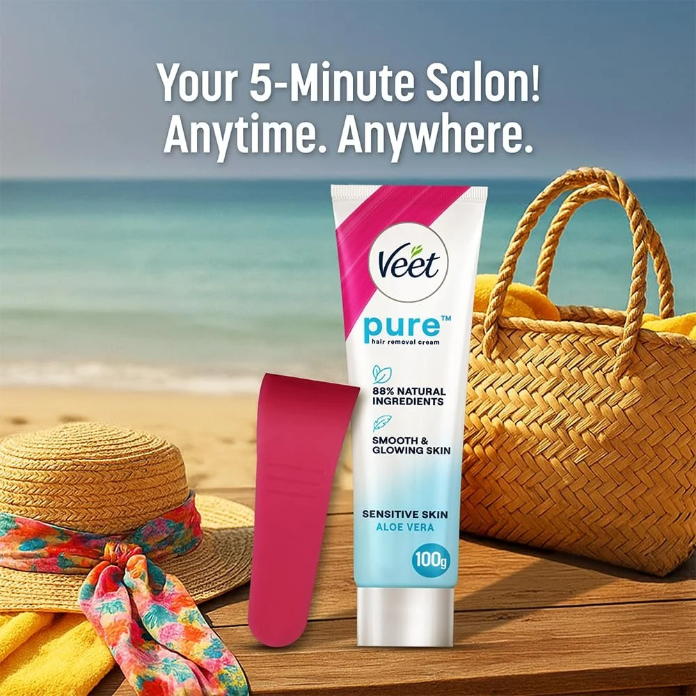 Крем для депіляції Veet Silk & Fresh для чутливої шкіри 100 г, фото №5