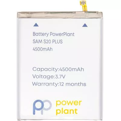 Аккумуляторная батарея для телефона PowerPlant Samsung Galaxy S20 Plus (EB-BG985ABY) 4500mAh SM170777, фото №1