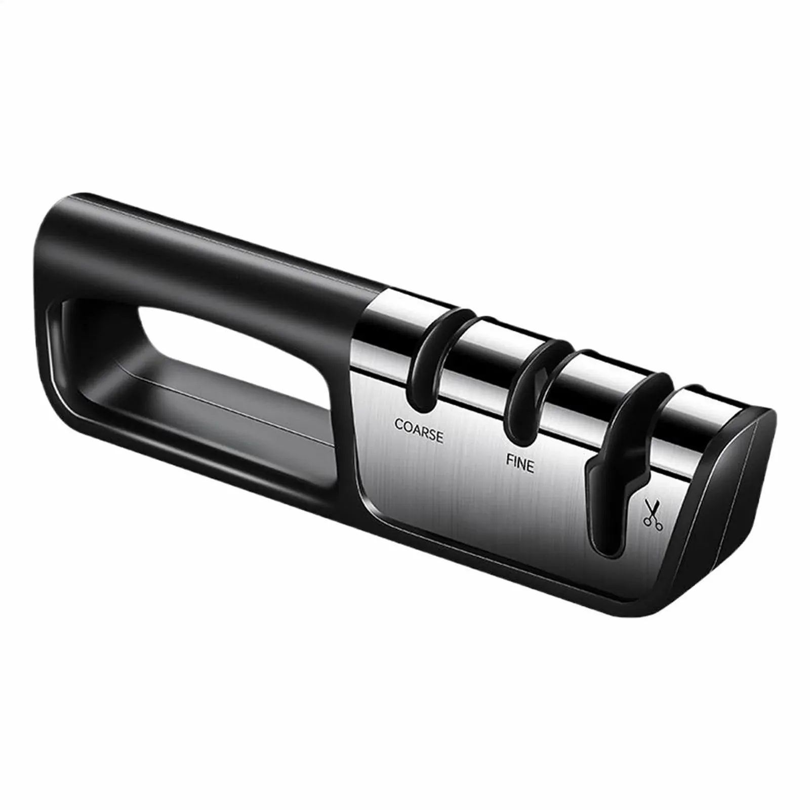 Точило для кухонних ножів ручне 3-ступінчасте професійне ABS сплав, фото №1