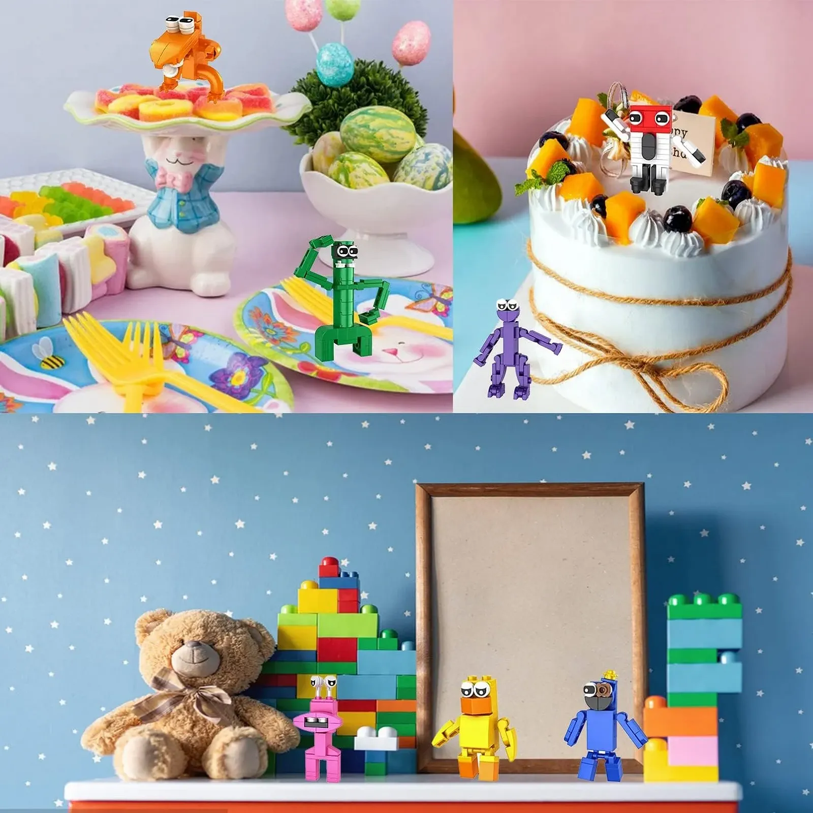 Набір міні-фігурок Rainbow Friends 7 штук Multi-coloured, фото №5