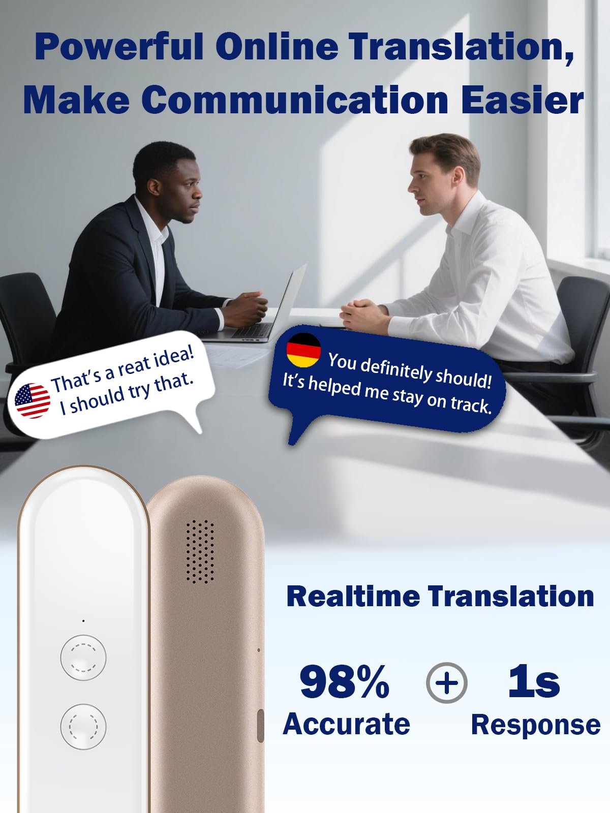 Устройство для перевода языков Wooask G9, Двусторонний в реальном времени, Поддержка 144 языков, 8 языков, фото №3 Устройство для перевода языков Wooask G9, Двусторонний в реальном времени, Поддержка 144 языков, 8 языков, фото №3