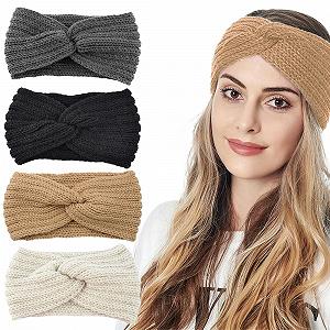 Пов'язка на голову Вузол Зимова В'язана - Фото 1