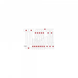 Пенопластовая вставка для органайзера KS TOOLS 811.0021-97 - Фото 1