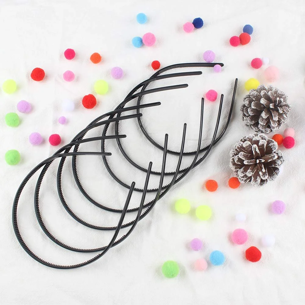 Обруч для волосся Пластик Чорний, 36 шт, фото №9