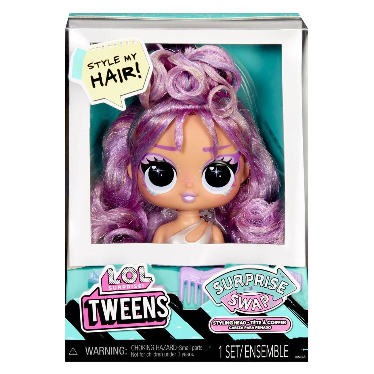 Кукла L.O.L. Surprise! Tweens Surprise Swap Styling Heads с замечательными аксессуарами для волос и красивыми волосами разноцветная, фото №8 Кукла L.O.L. Surprise! Tweens Surprise Swap Styling Heads с замечательными аксессуарами для волос и красивыми волосами разноцветная, фото №8