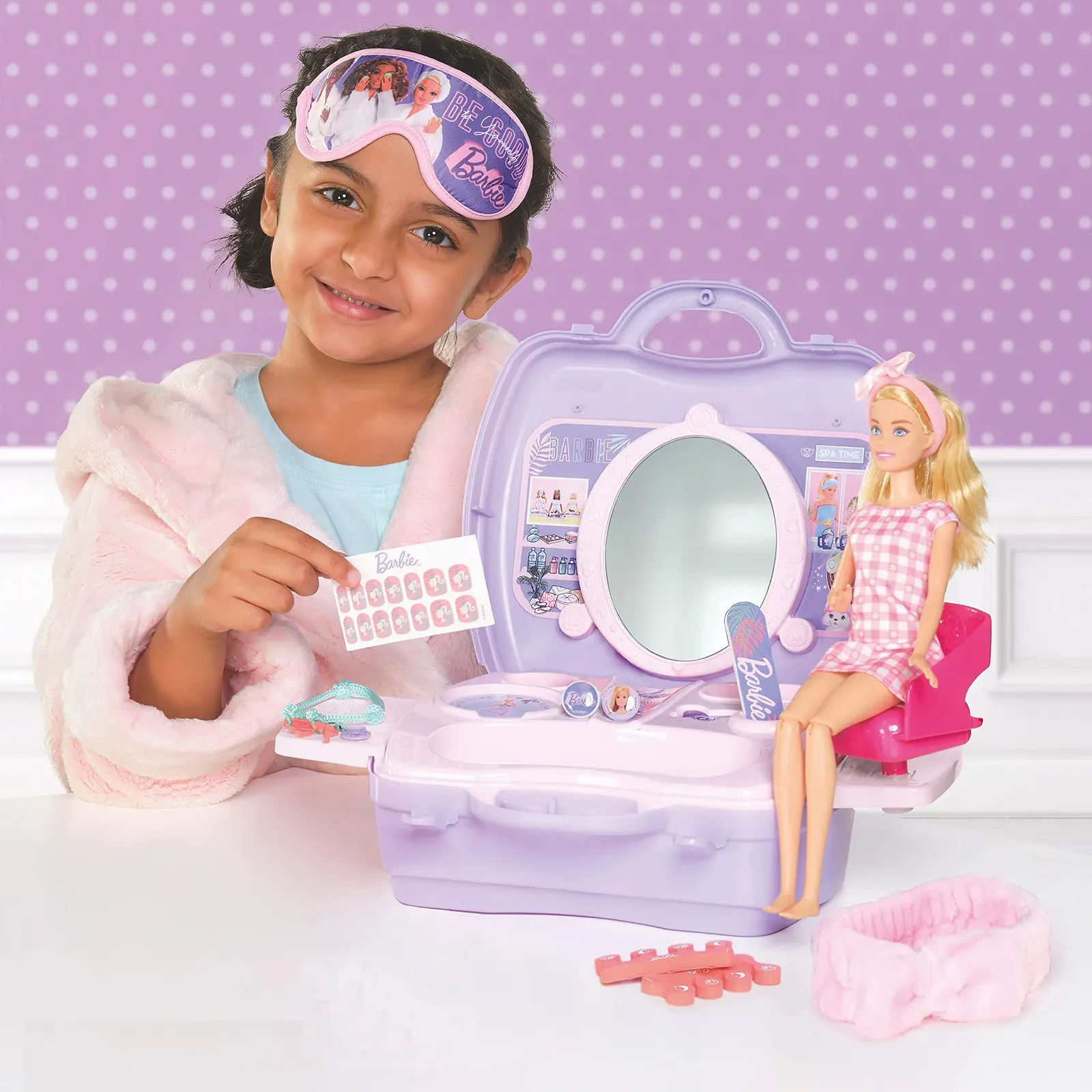 Игрушка Cefa Glam Barbie 00925 Косметичка Сиреневая, фото №4