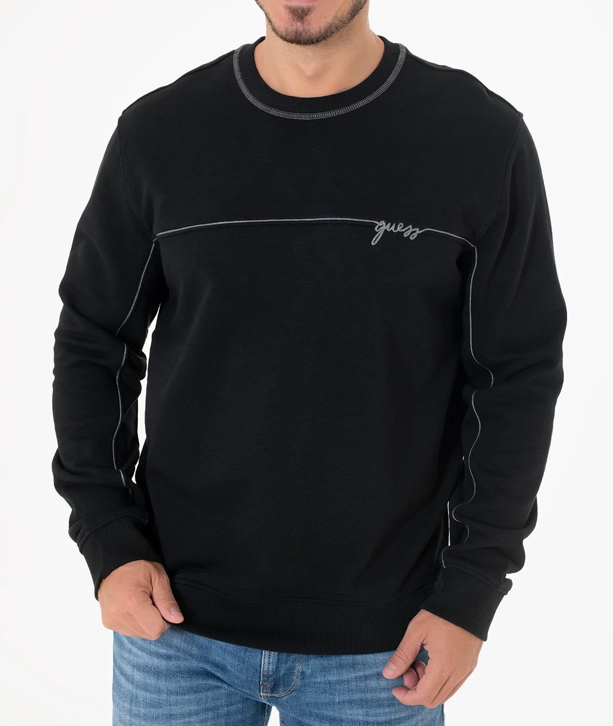 Чоловічий світшот GUESS JEANS / Темно-синій / Розмір L, фото №2