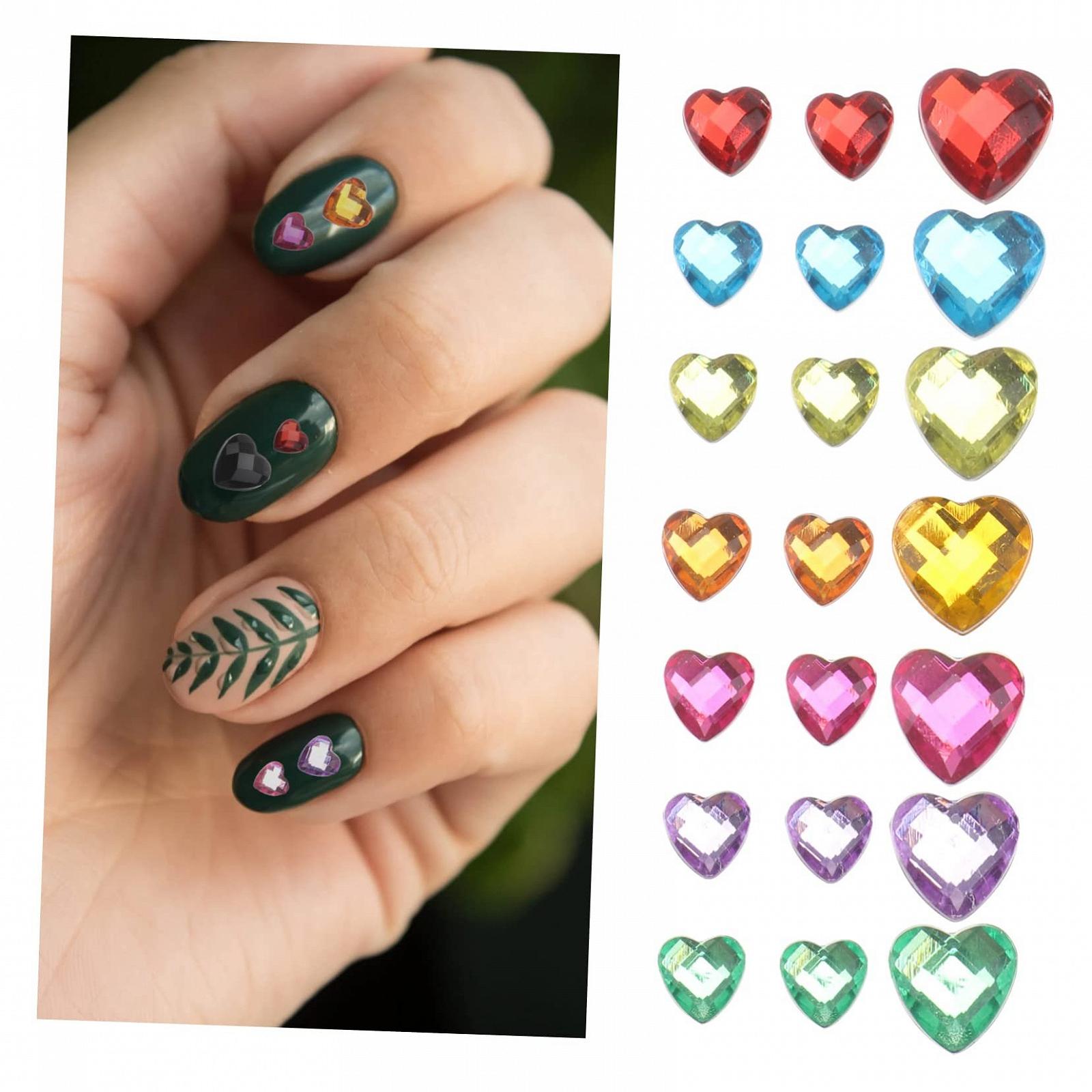 Стразы для ногтей Сердце FRCOLOR Акриловые, 2 набора, фото №2 Стразы для ногтей Сердце FRCOLOR Акриловые, 2 набора, фото №2