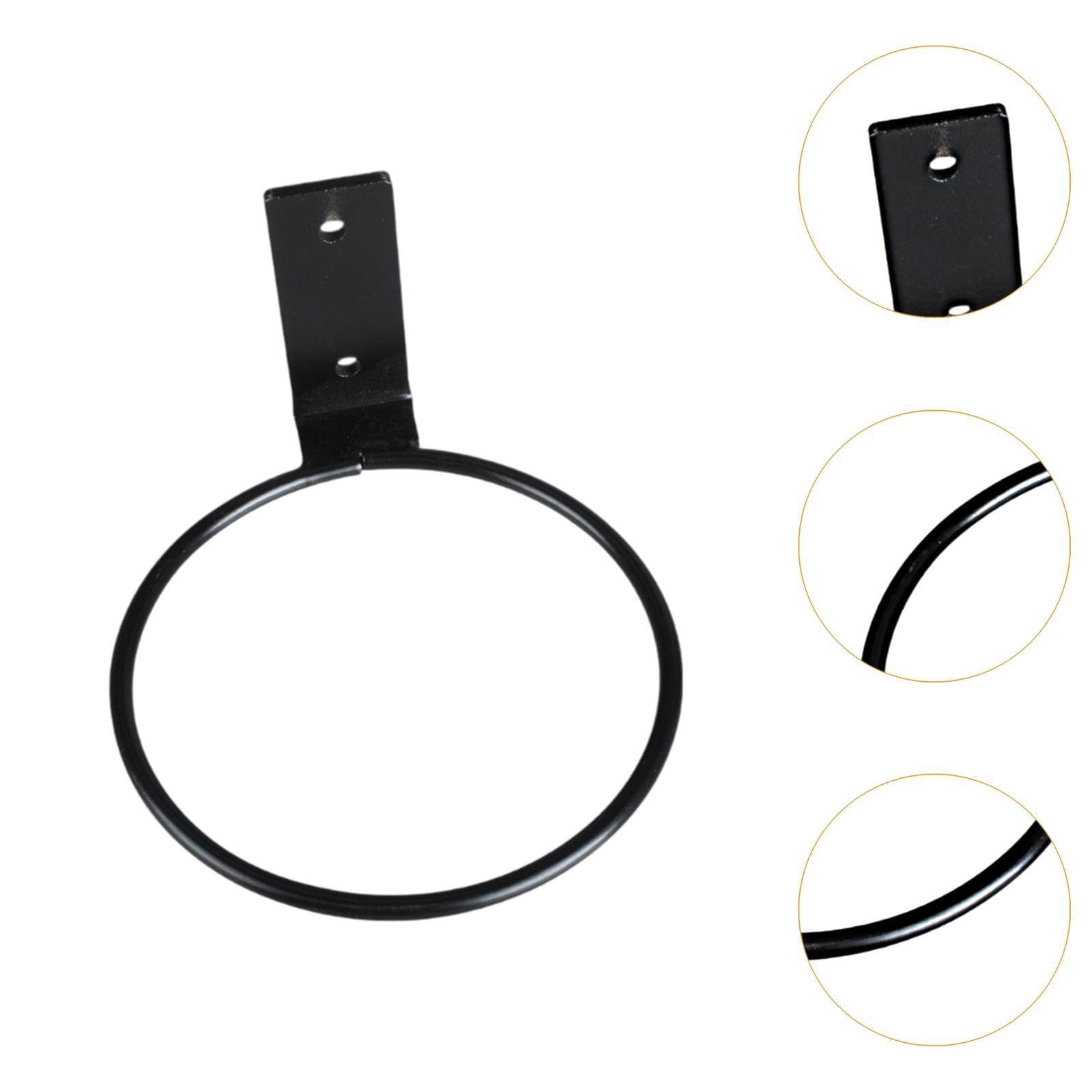 Кільце-тримач для кашпо настінне металеве для перил та балкона, фото №5