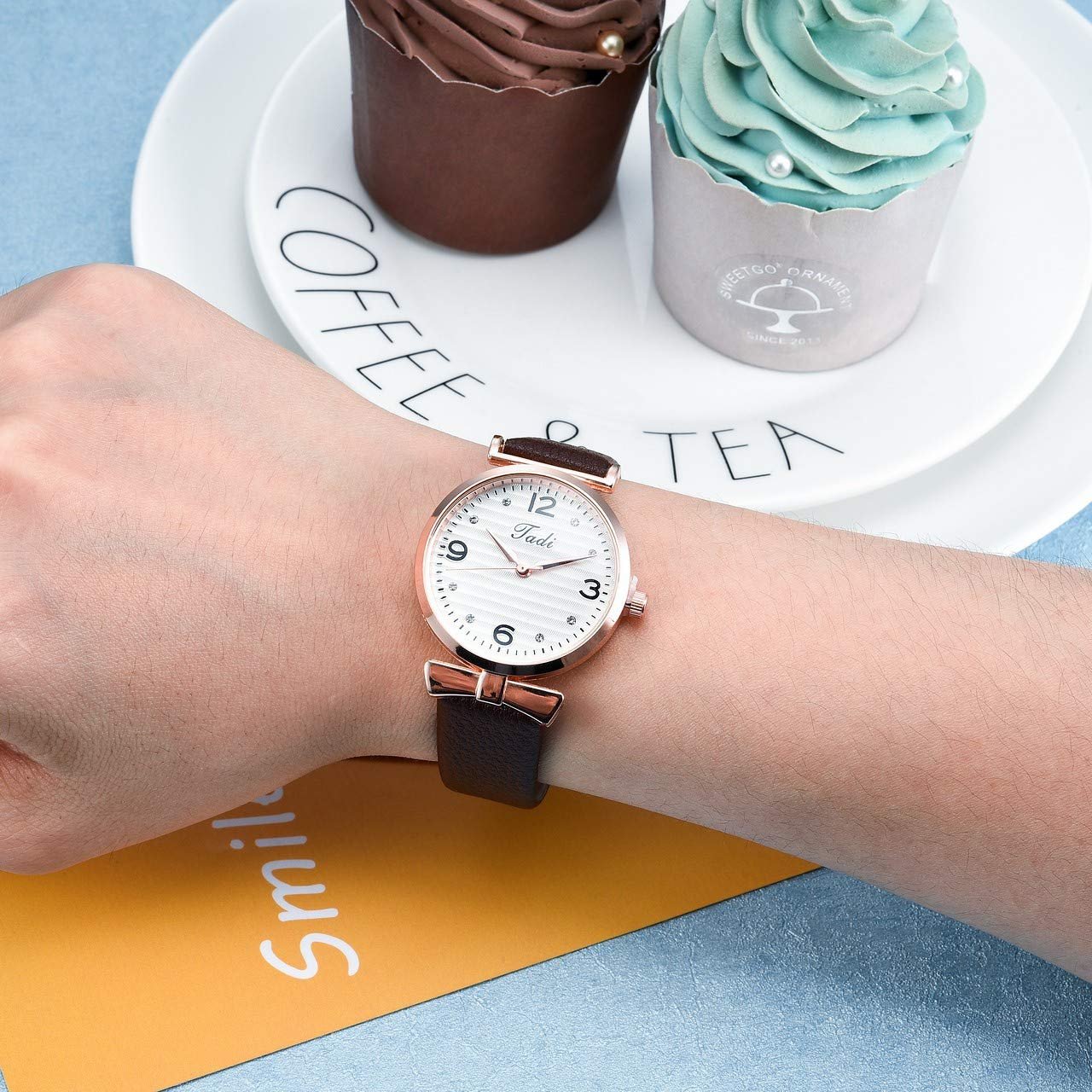 Часы Женские Классические JSDDE с Арабскими Цифрами, Тонкий Ремешок, Аналоговый Кварцевый Механизм, фото №3