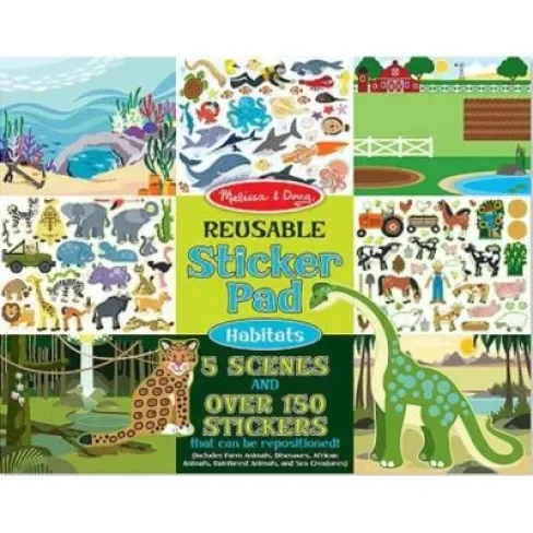 Набор для творчества Melissa&Doug многоразовые наклейки "Места обитания животных" (MD14196), фото №1 Набор для творчества Melissa&Doug многоразовые наклейки "Места обитания животных" (MD14196), фото №1
